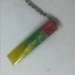 Multi colored crystal
